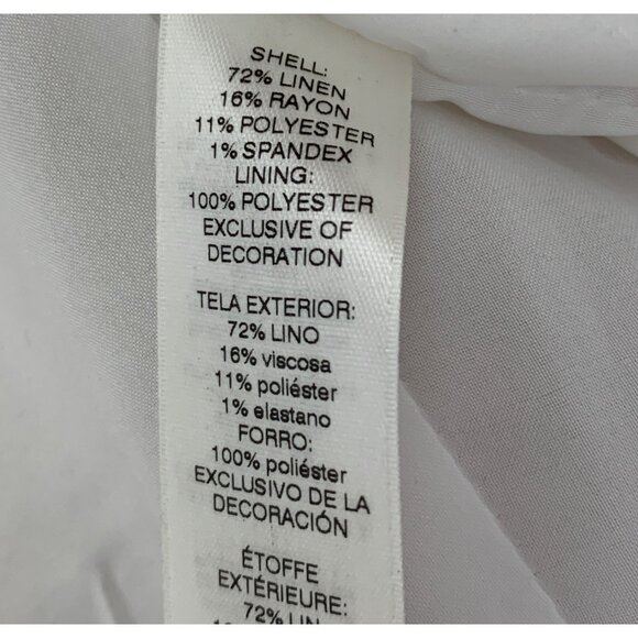 White House Black Market Womens 3Q Sleeve Natural Suit Jacket Size 6P 7817 - Picture 4 of 11